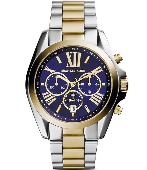 michael kors bradshaw watch two tone|Michael Kors chronograph ladies watch.